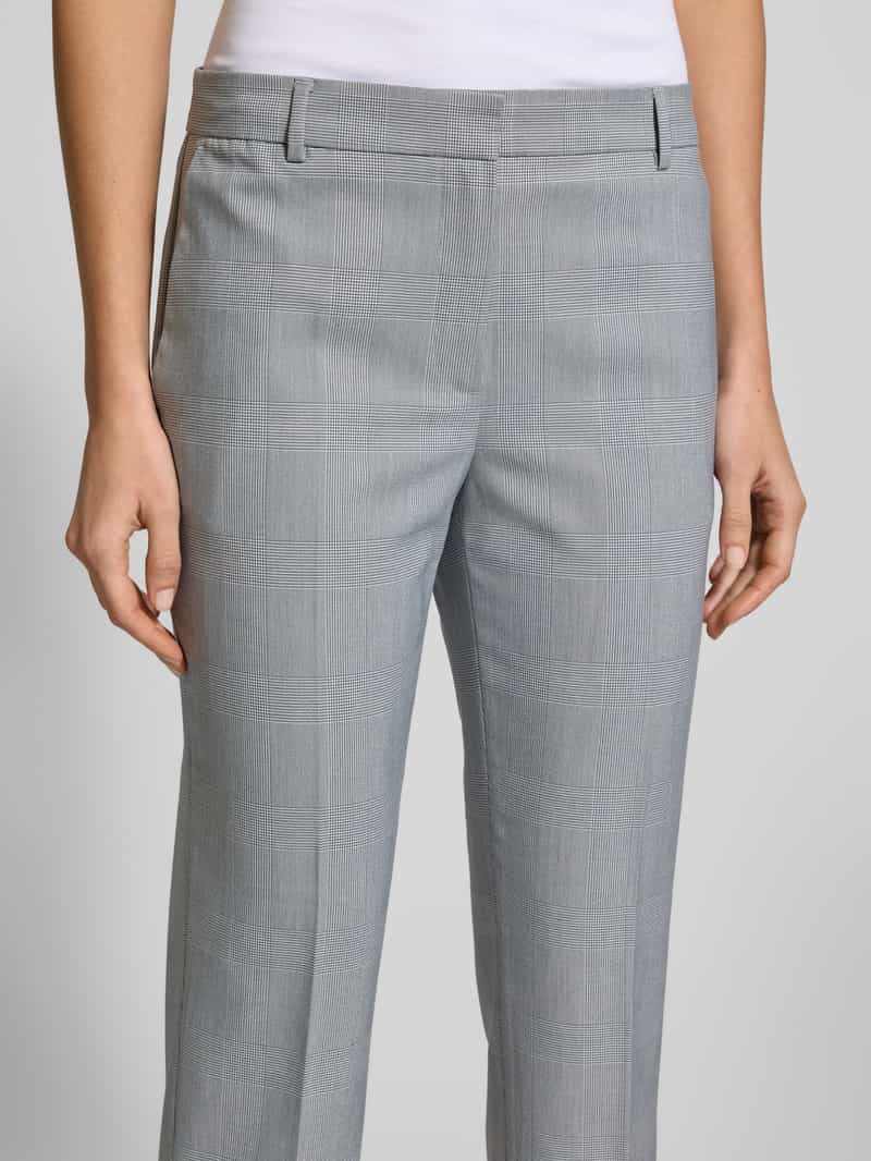 Jake*s Collection Regular fit stoffen broek met persplooien