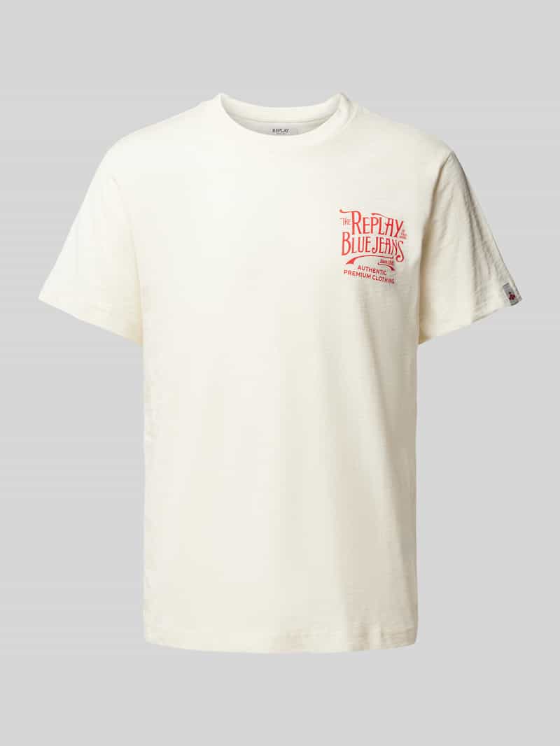 Replay T-shirt met labelprint