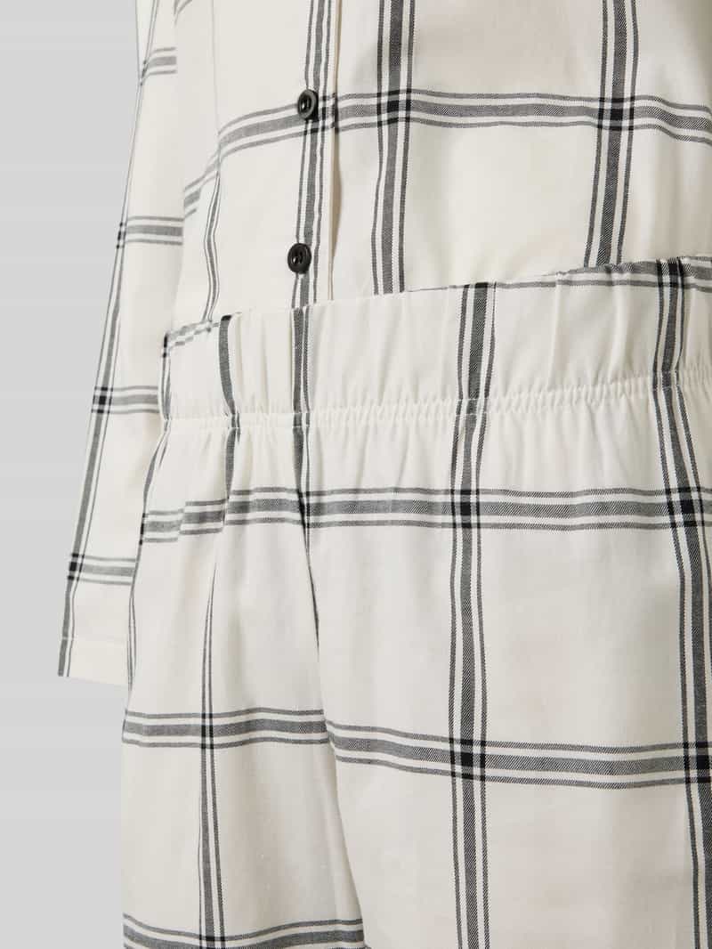 LOUIS & LOUISA Pyjama van flanel met labelstitching model 'Wohlfühl-Momente'