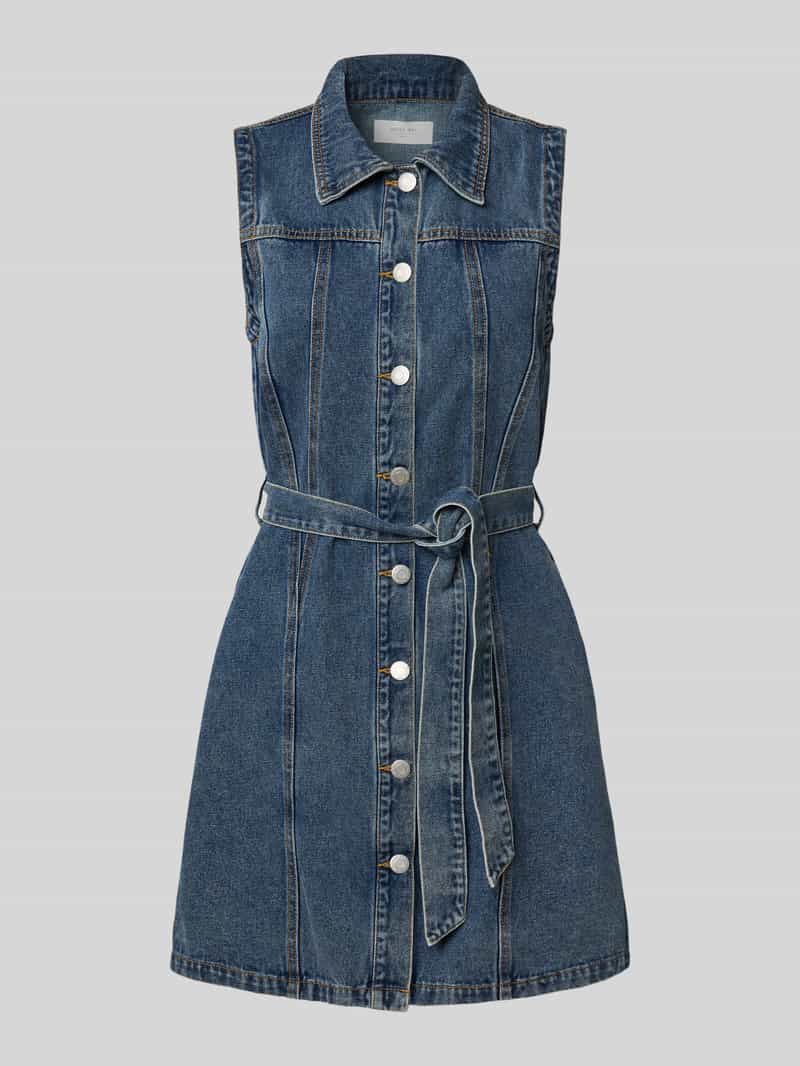Noisy May Jeansjurk met strikceintuur model 'ALVI'