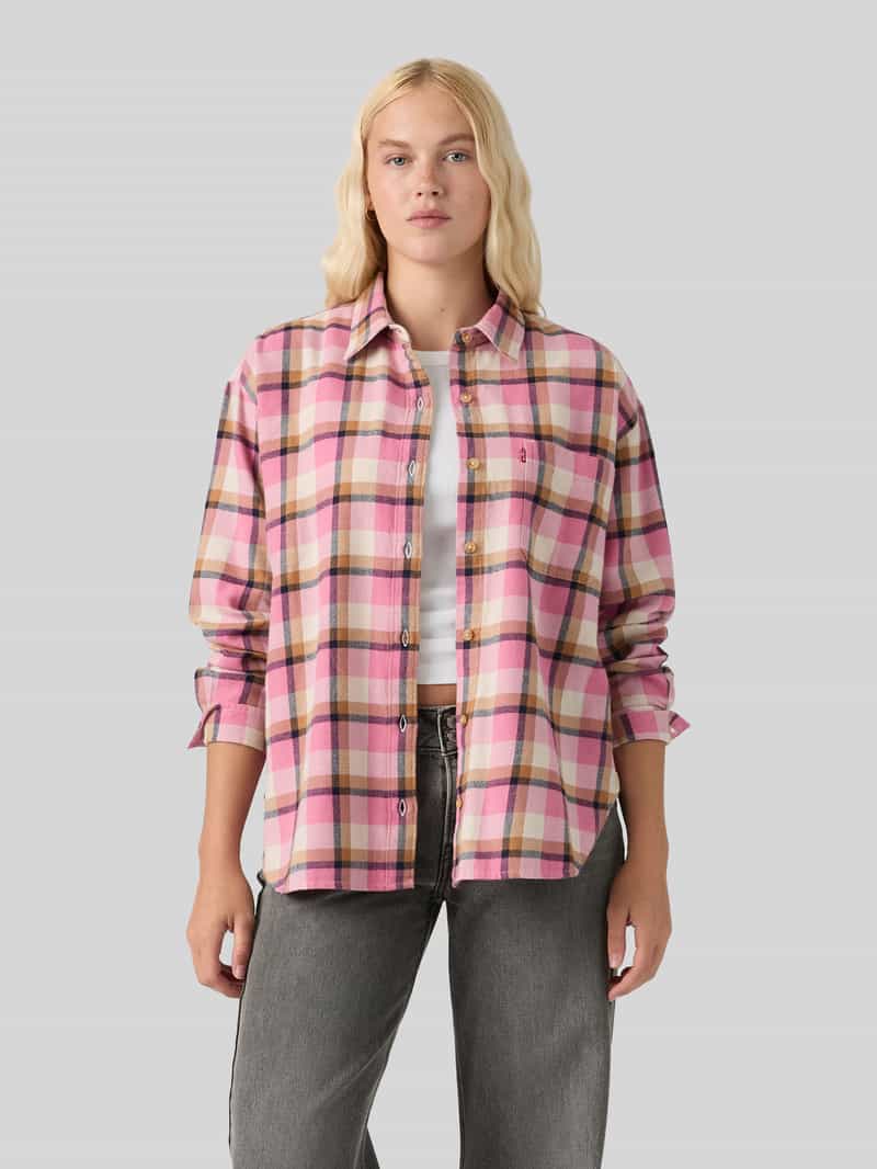 Levi's relaxed fit blouse met lange mouwen van puur katoen