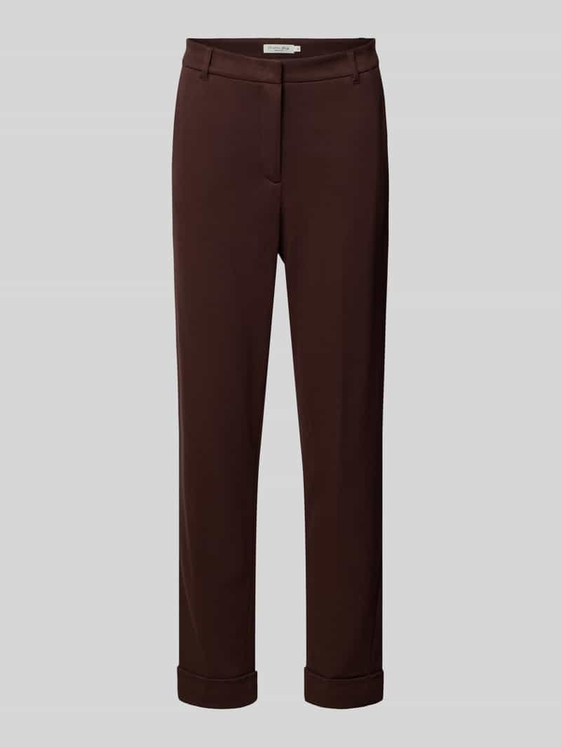 Christian Berg Woman Slim fit stoffen broek van viscosemix