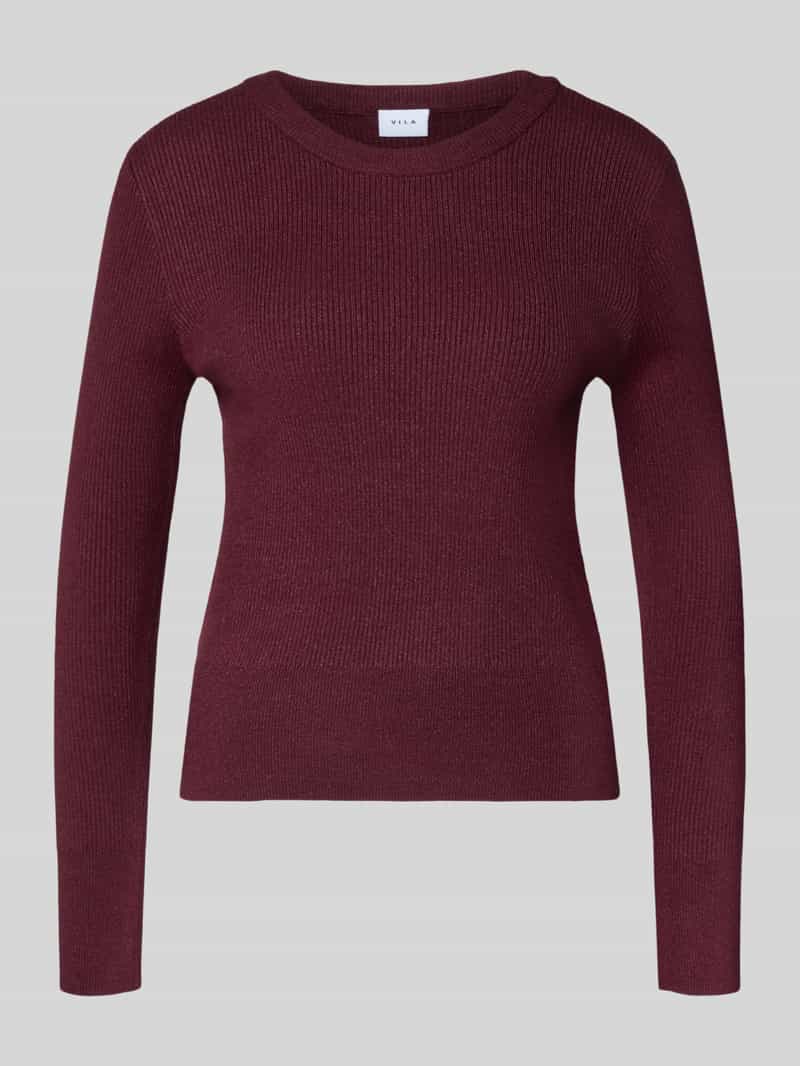 Vila Shirt met lange mouwen in gebreide look model 'Vicomfy'
