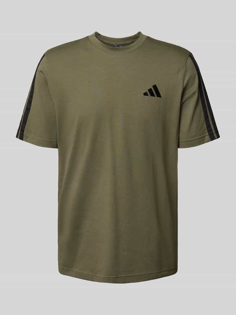 adidas Sportswear T-shirt met labelstitching en ronde hals