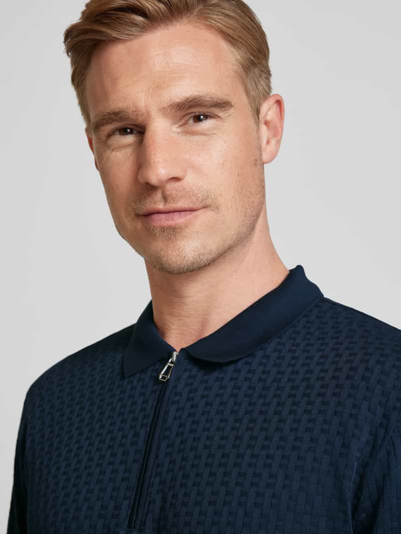 JOOP! Collection Poloshirt met korte ritssluiting
