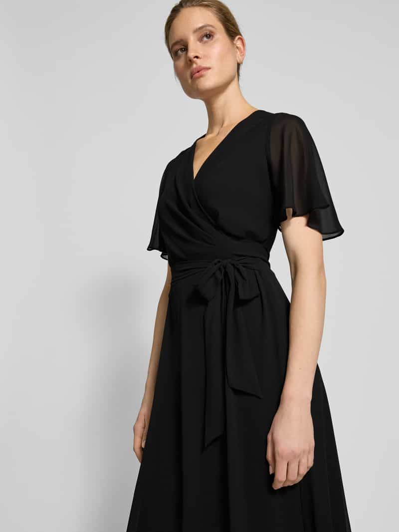 Lauren Ralph Lauren Midi-jurk met strikceintuur model 'ABEL'
