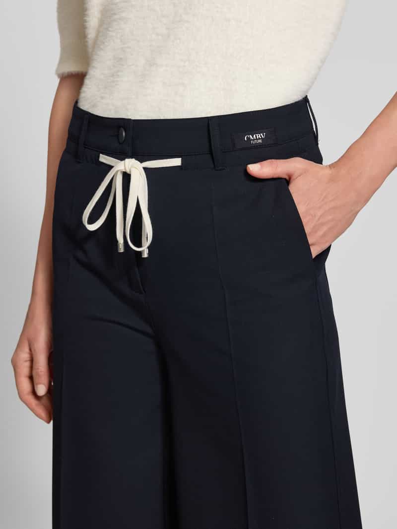 CAMBIO Straight leg stoffen broek met persplooien model 'ADRIENNE'