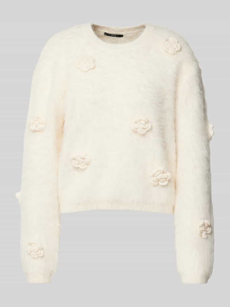 Zero Gebreide pullover van imitatiebont