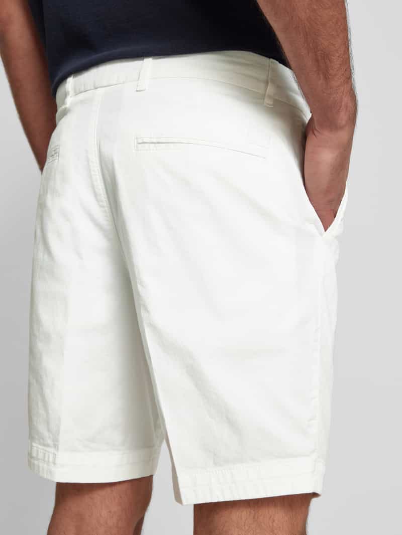 Boss Slim fit korte broek met riemlussen model 'Slice'