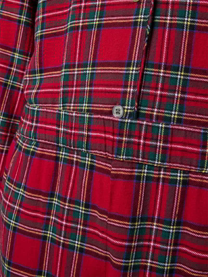 Polo Ralph Lauren Pyjama met labelstitching model 'Cozy Flannel'