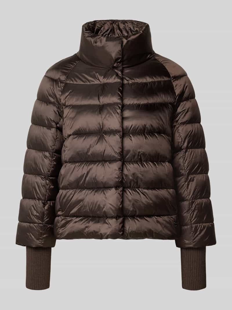 Marc Cain Gewatteerd jack met opstaande kraag en labeldetail