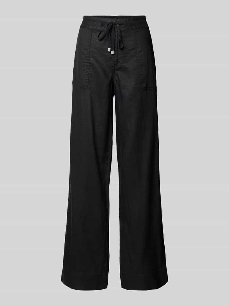 Lauren Ralph Lauren Loose fit linnen broek met tunnelkoord model 'JOVONIE'