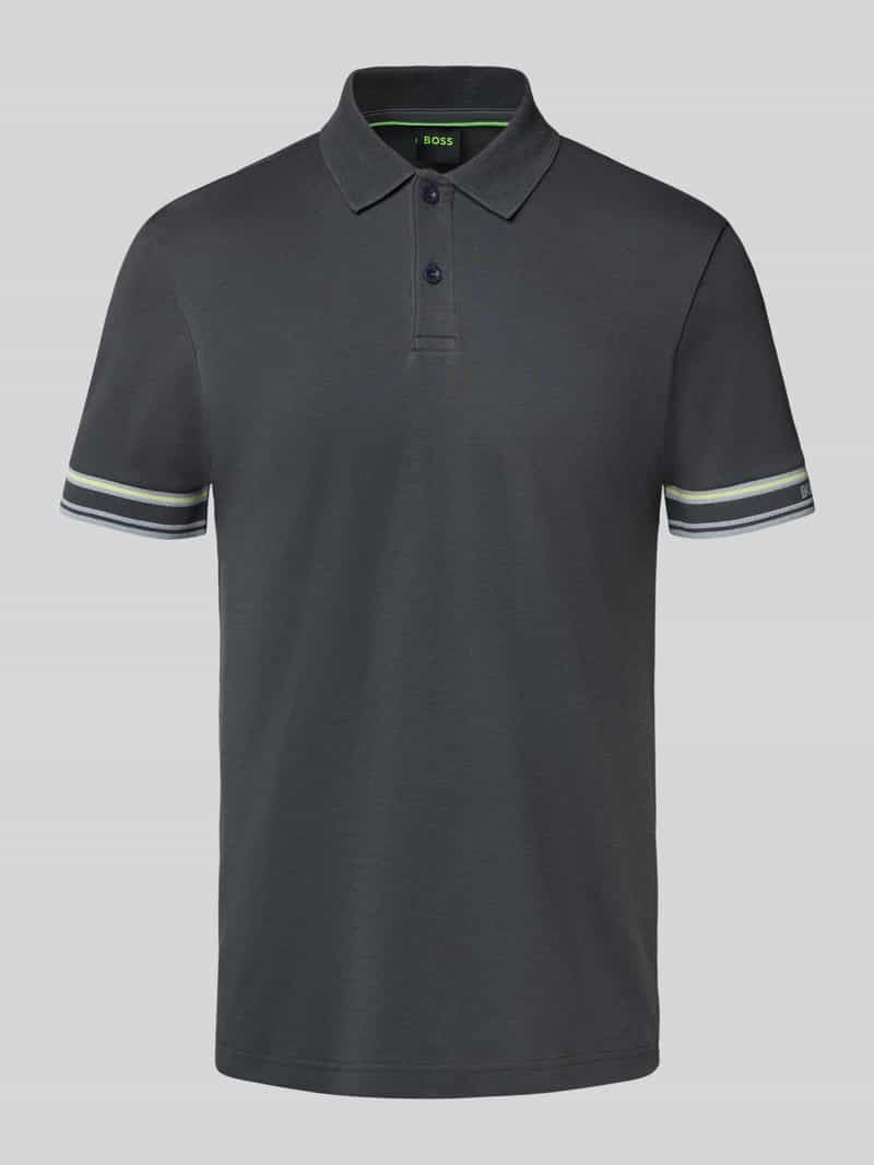 BOSS Green Slim fit poloshirt van zuiver katoen model 'POLOZONE'