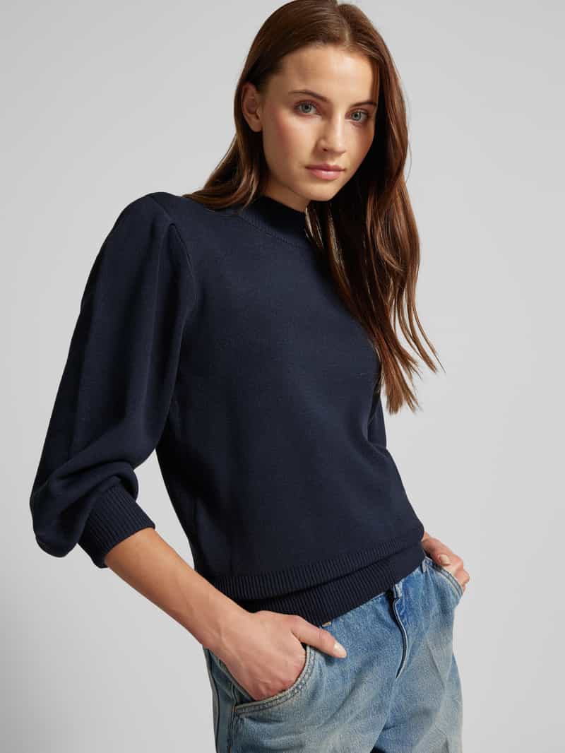 YAS Gebreide pullover met opstaande kraag model 'FONNY'