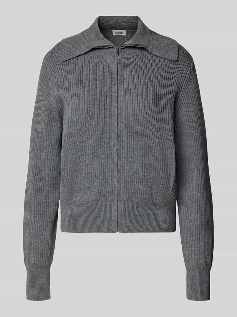 Drykorn Gebreid jack van scheerwol model 'FIBIONE'