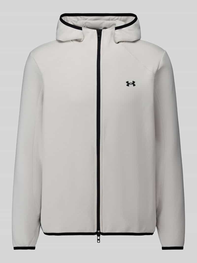 Under Armour Regular fit trainingsjack met katoenaandeel model 'Unstoppable Fleece'