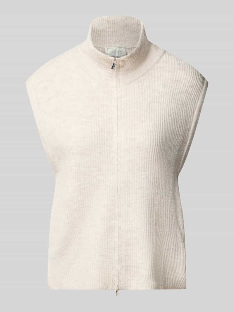 NEO NOIR Mouwloos vest met opstaande kraag model 'Shanelle'