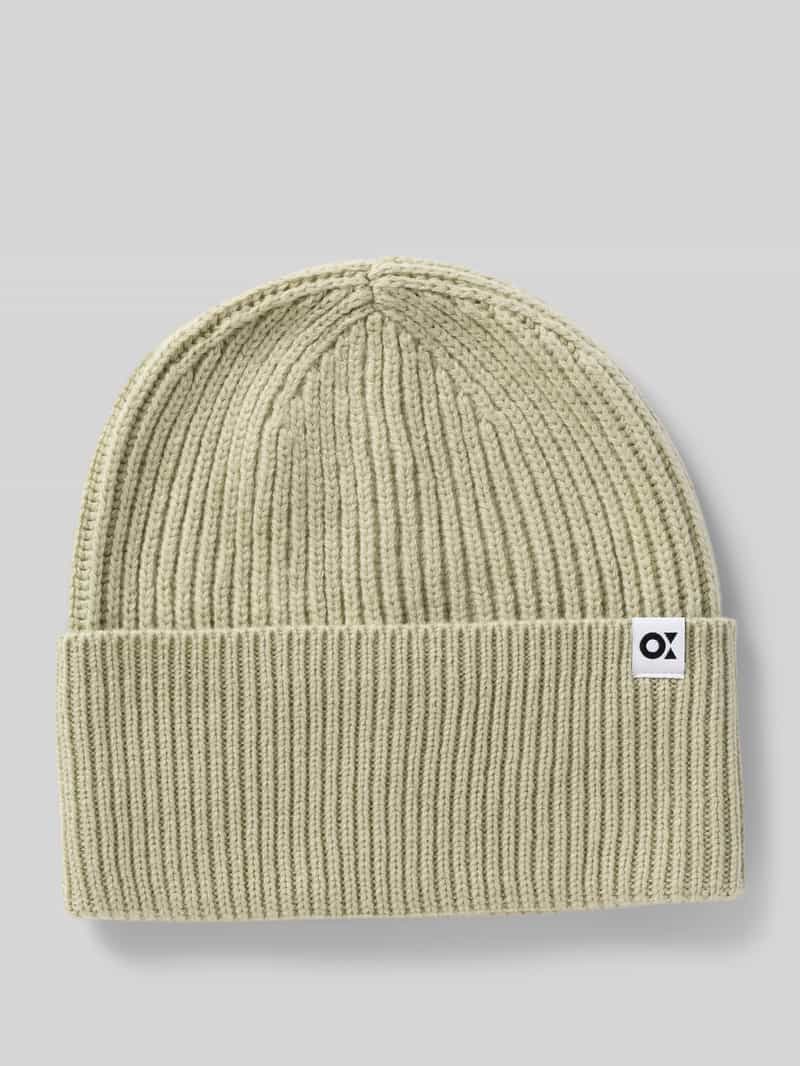 Opus Beanie met labeldetail model 'Afemina'