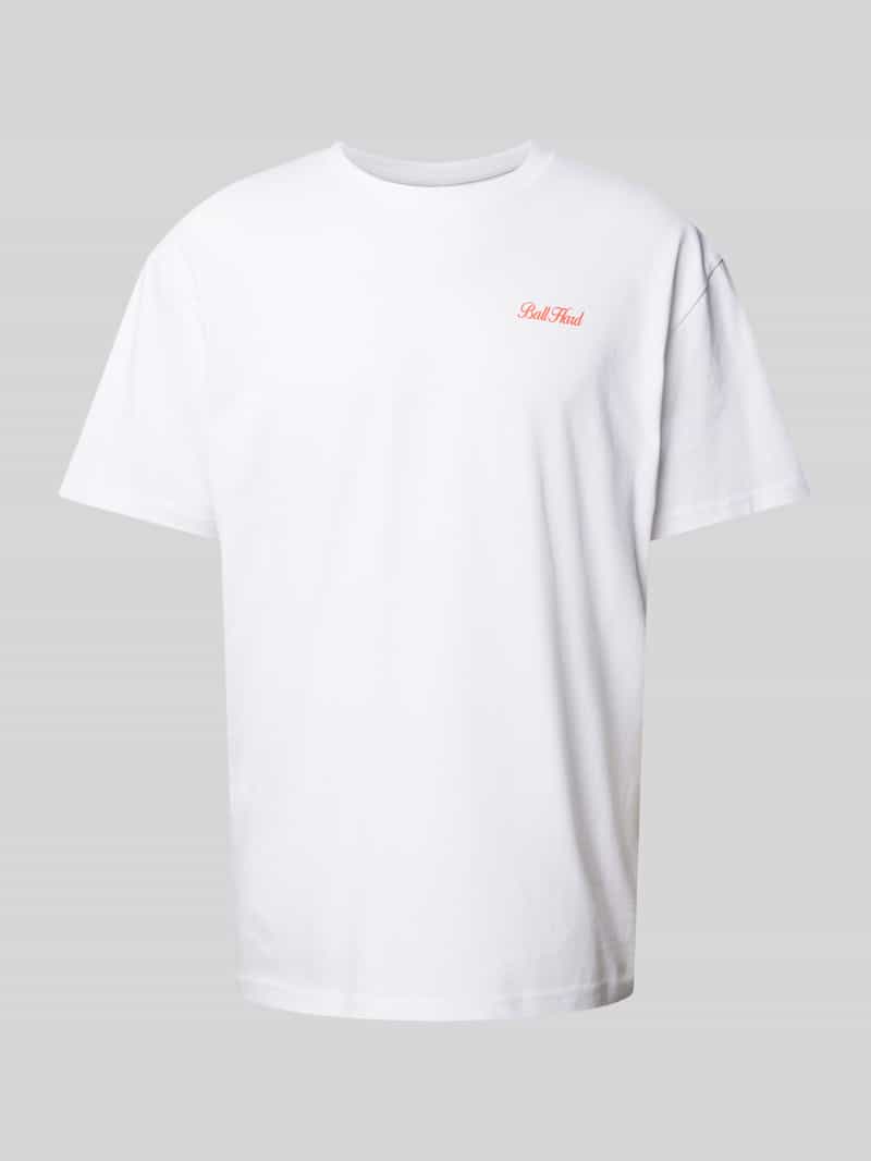 mister tee Oversized T-shirt met statementprint model 'Ball Hard'