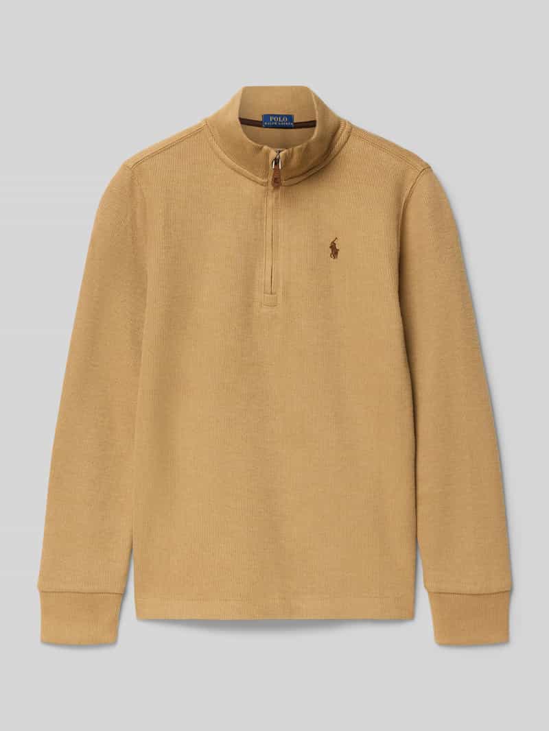 Polo Ralph Lauren Kids Gebreide pullover met geribde mouwboorden
