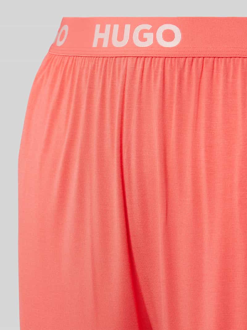 HUGO Pyjamabroek van viscosemix met labeldetails model 'UNITE'