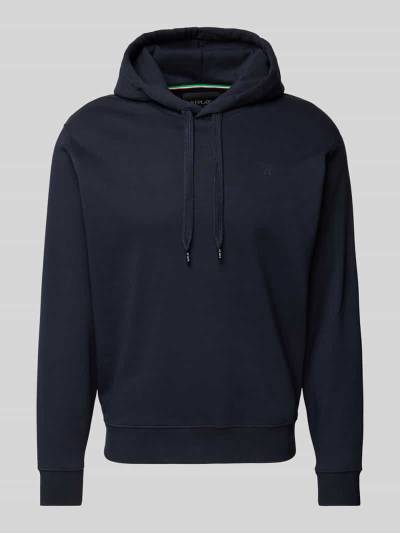 Replay Hoodie met ribboorden