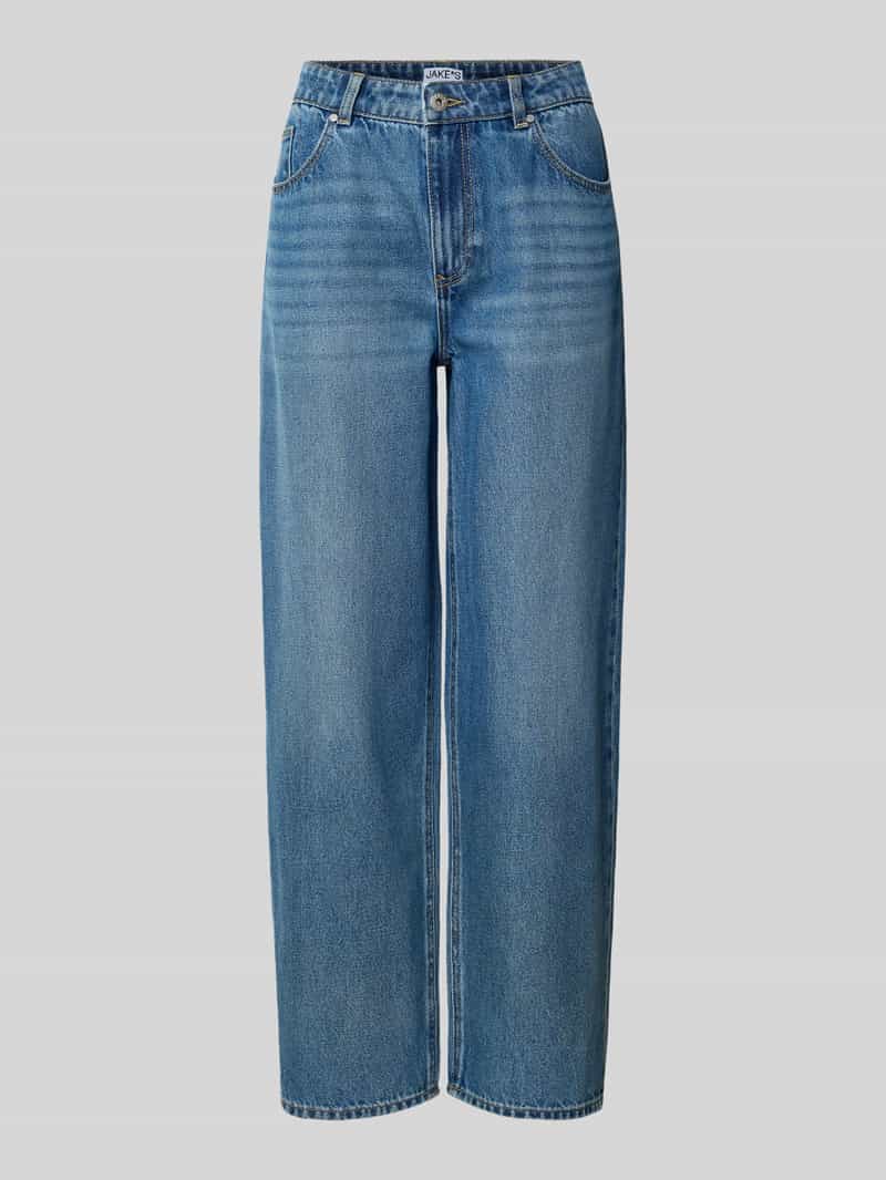 Jake*s Casual Straight fit jeans van puur biologisch katoen in 5-pocketmodel