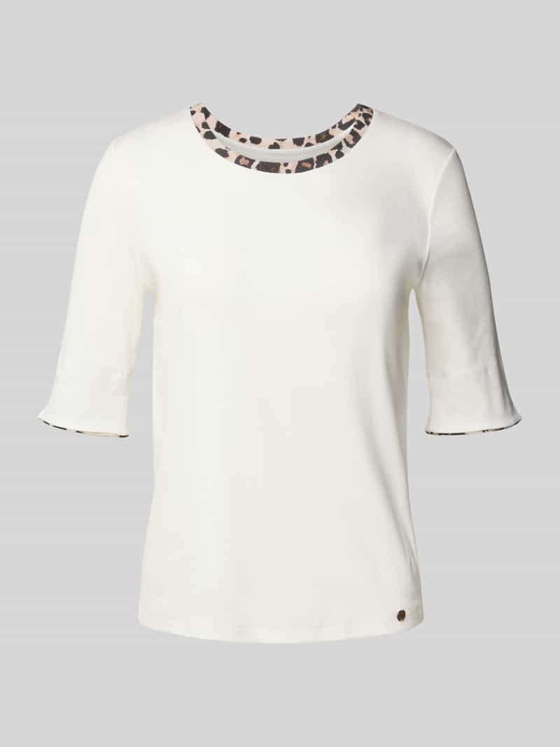 Marc Cain Regular fit T-shirt met dierenprint