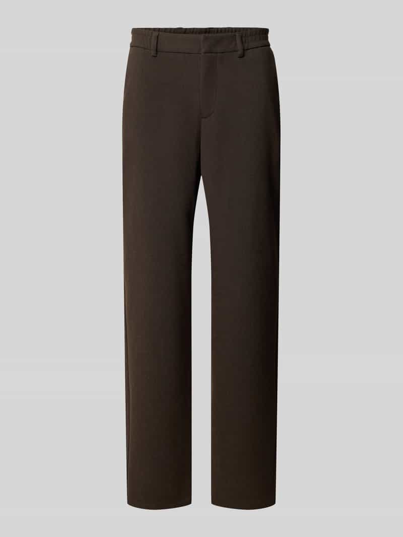 S.Oliver BLACK LABEL Regular fit broek met riemlussen