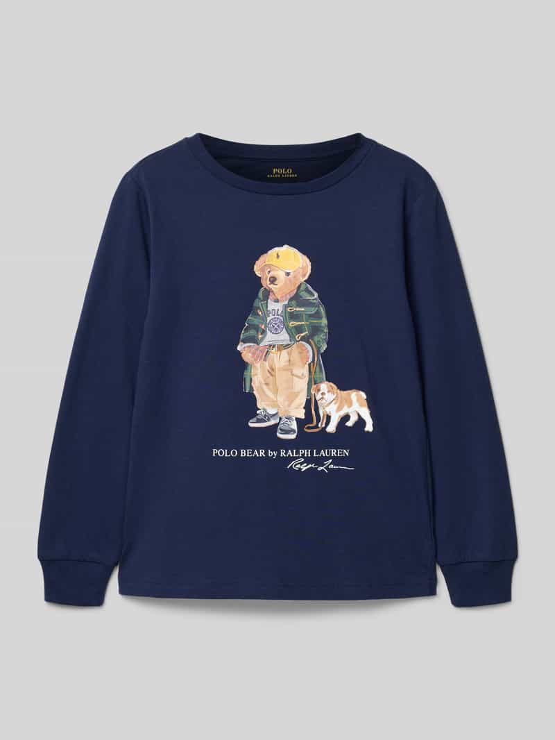 Polo Ralph Lauren Kids Regular-fit shirt met lange mouwen met logoprint