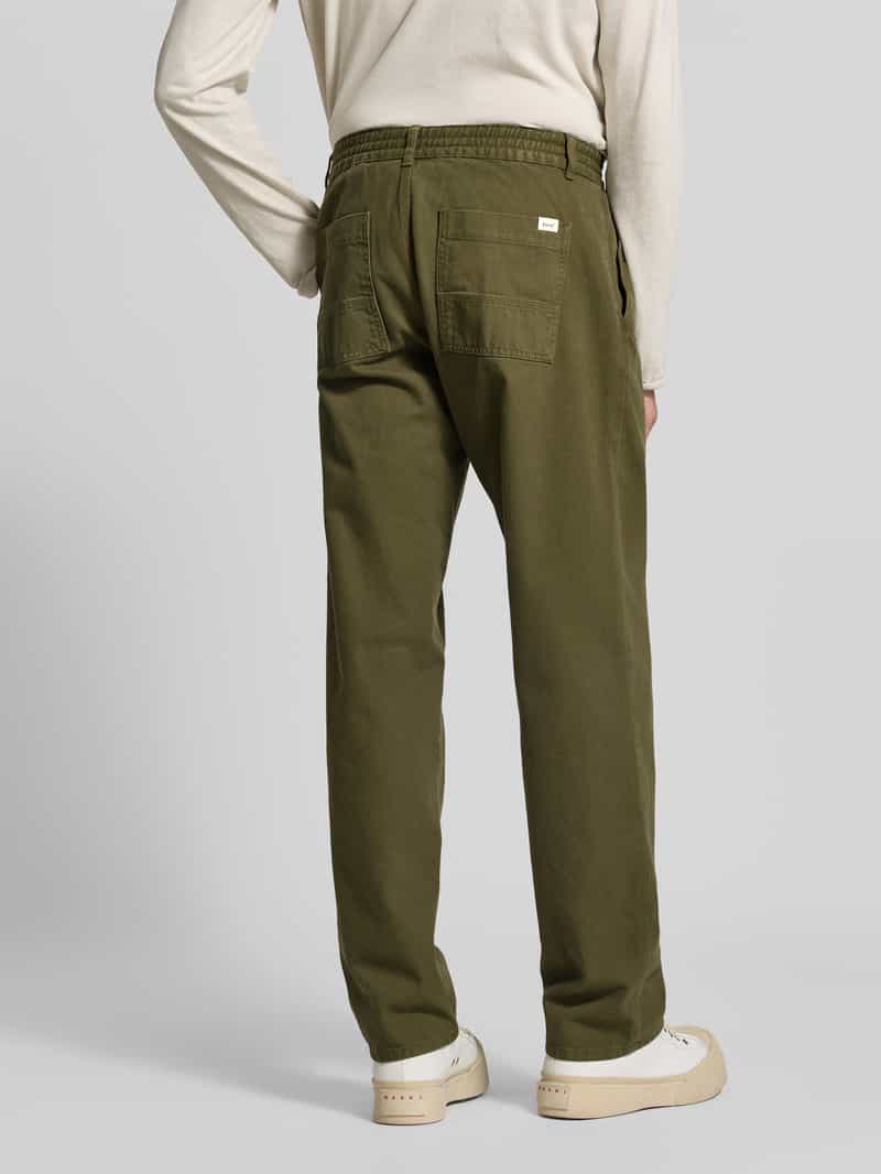 Forét straight fit jeans met elastische band