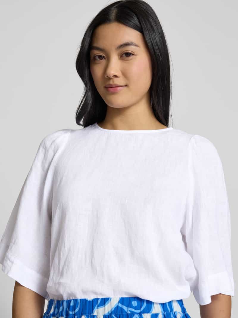 seidensticker Regular fit linnen blouseshirt met 1 2-mouwen