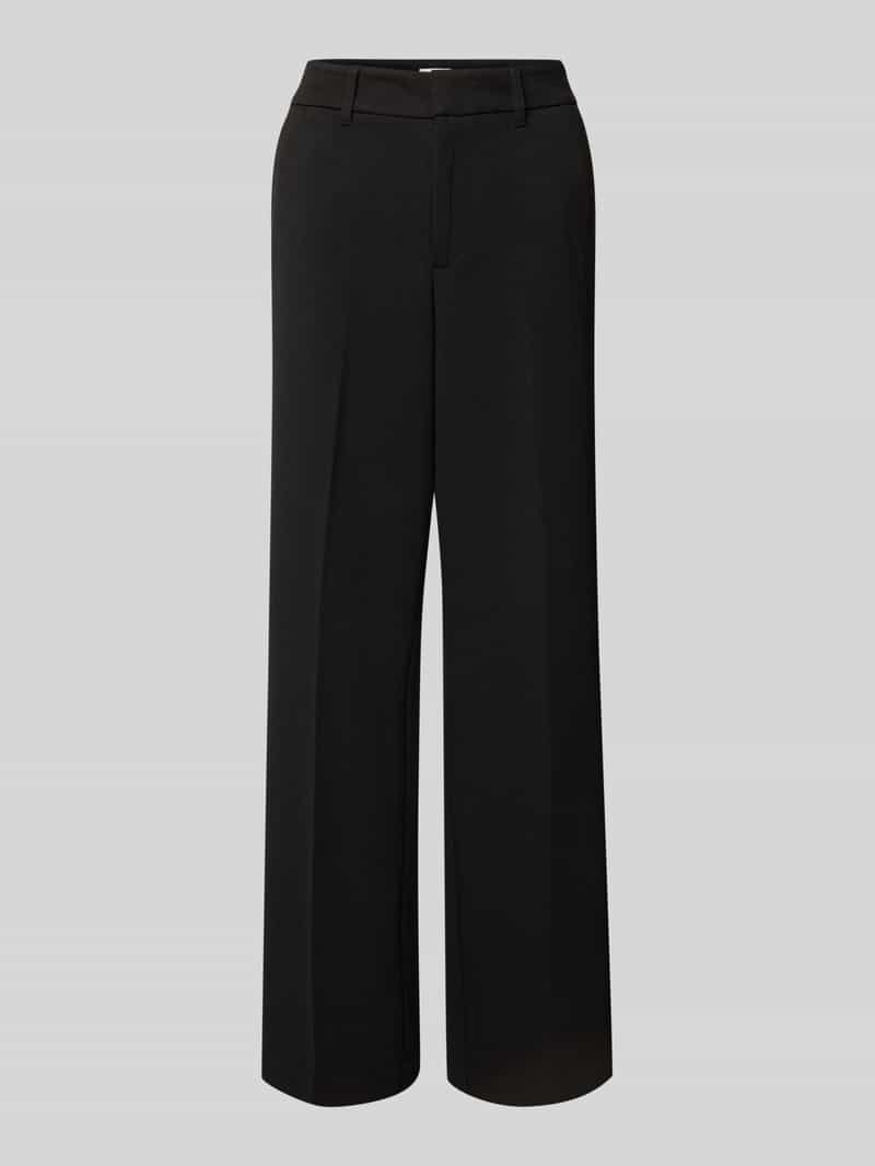 s.Oliver RED LABEL Loose fit wijde broek met viscose van piqué