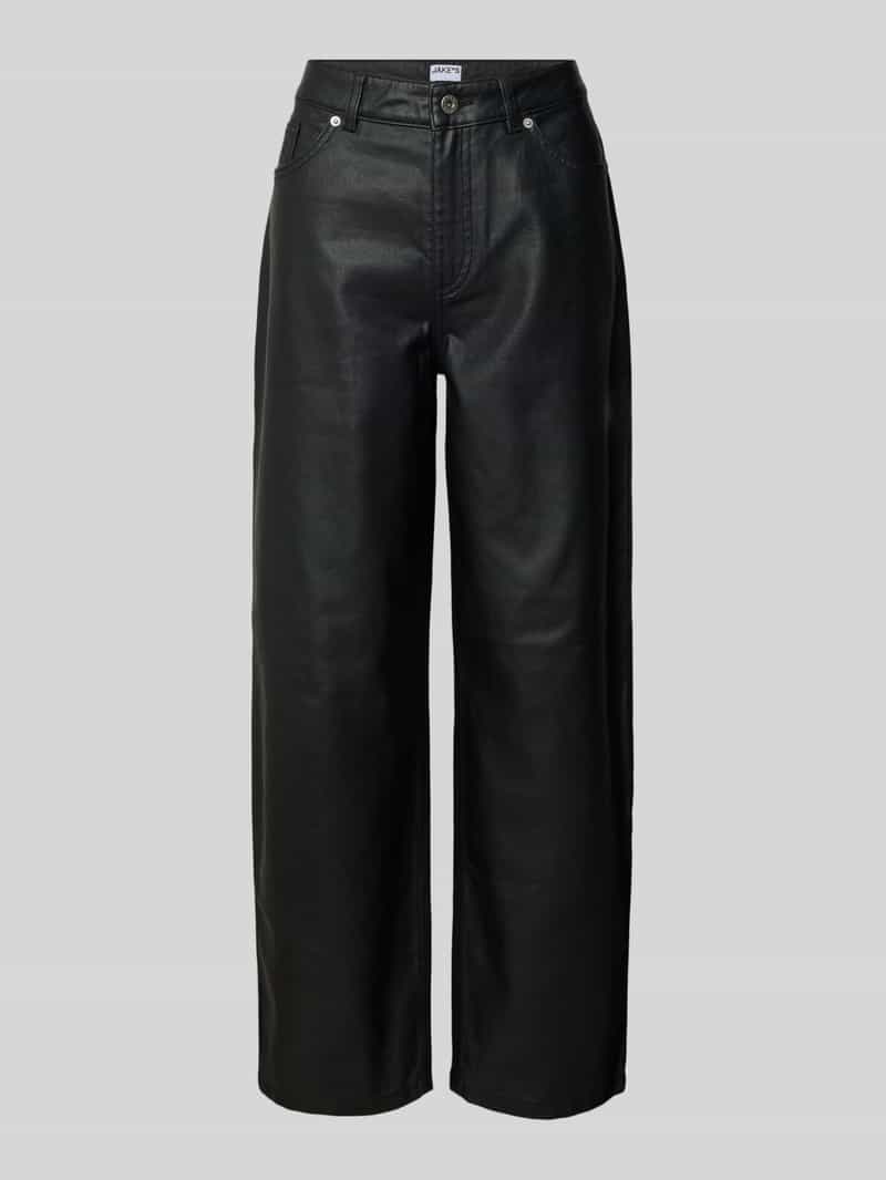 Jake*s Casual Jeans met wijde pijpen en steekzakken
