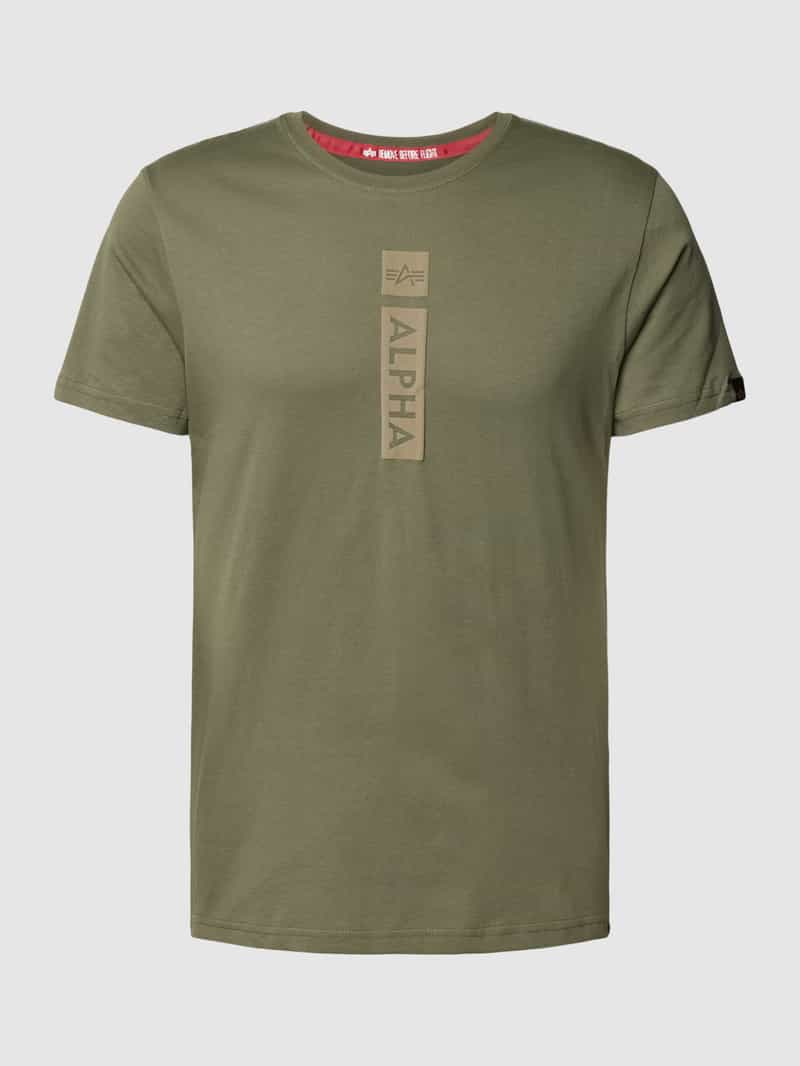 alpha industries T-shirt met labelprint