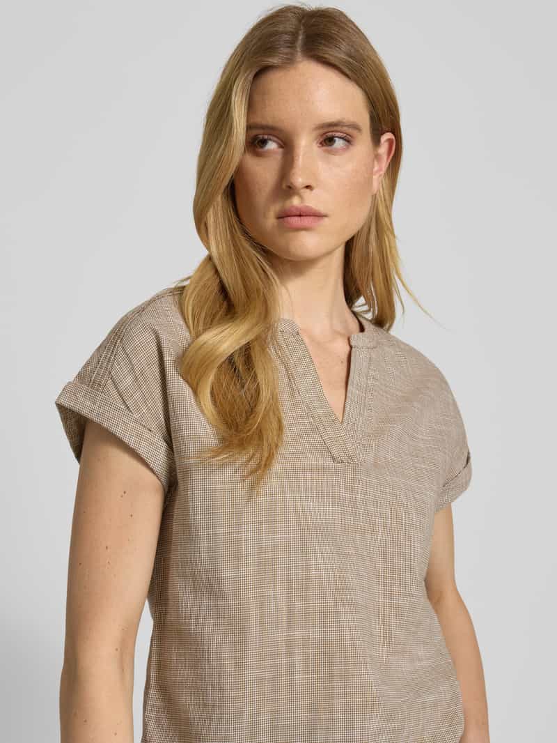 Tom Tailor Regular fit blouse van puur katoen