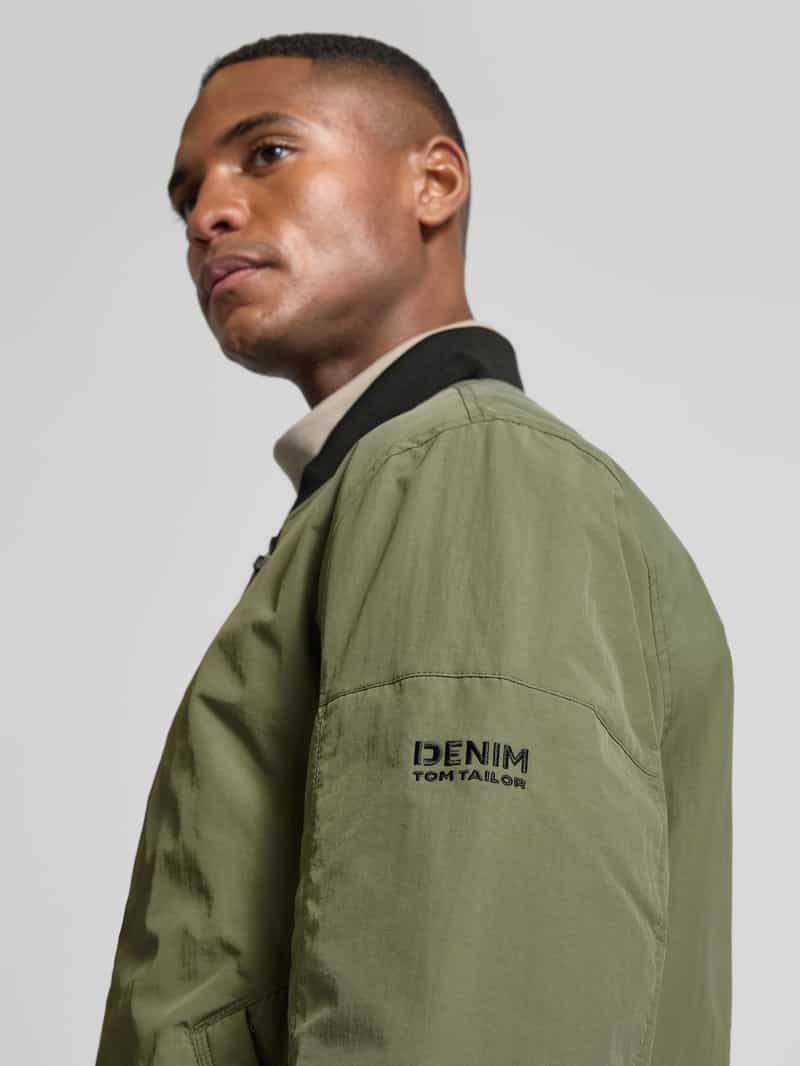 Tom Tailor Denim Regular fit bomberjack met drukknoopzakken