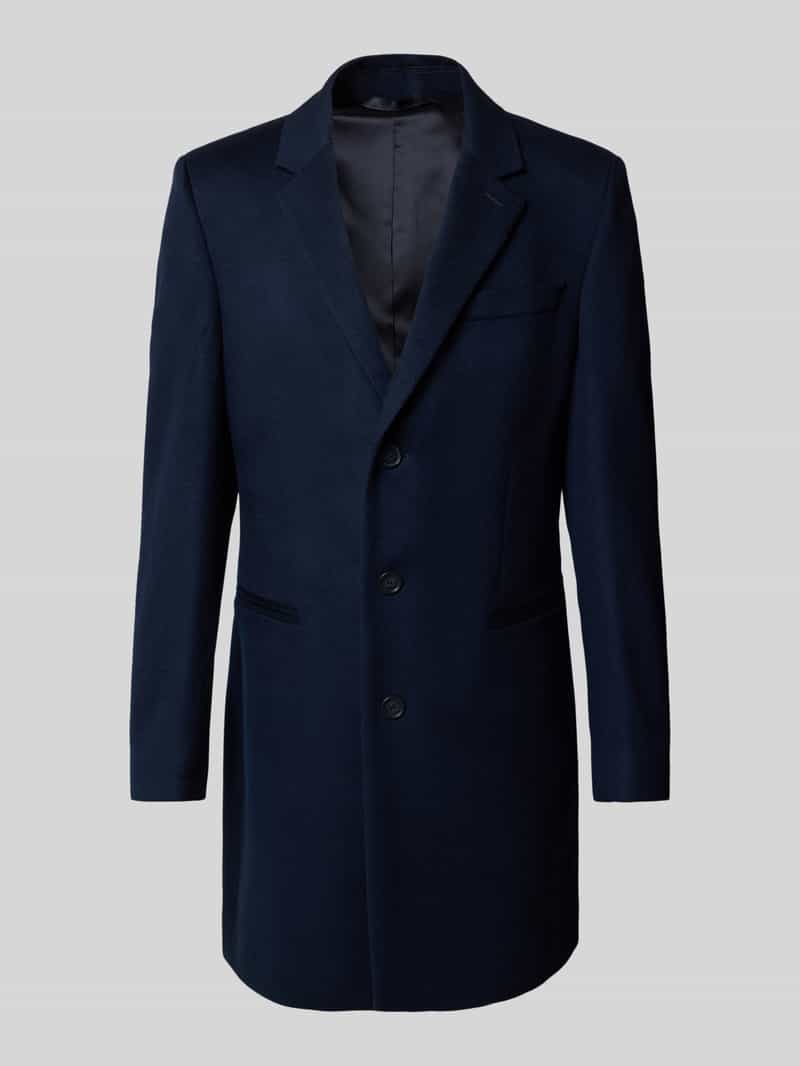 Boss Regular fit lange wollen jas met kasjmier BECKHAM x