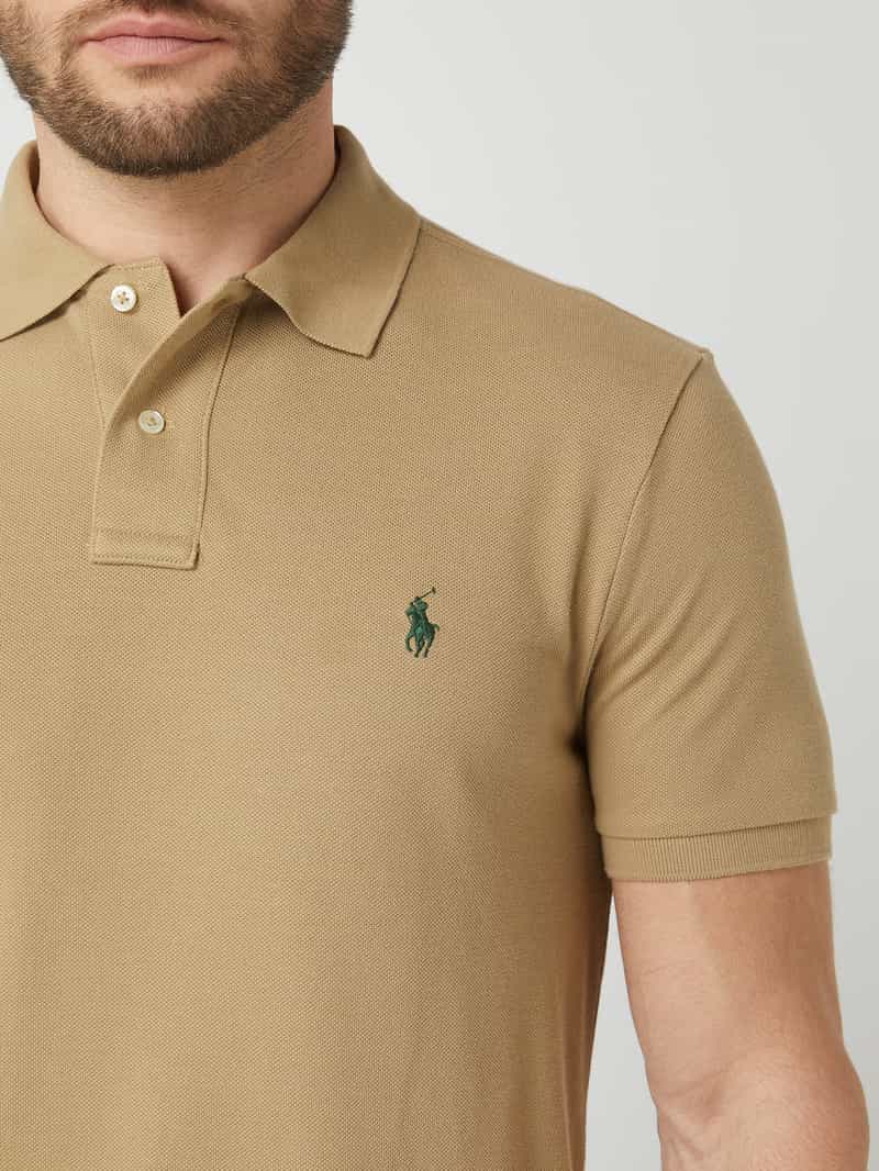 Polo Ralph Lauren Custom slim fit poloshirt van piqué