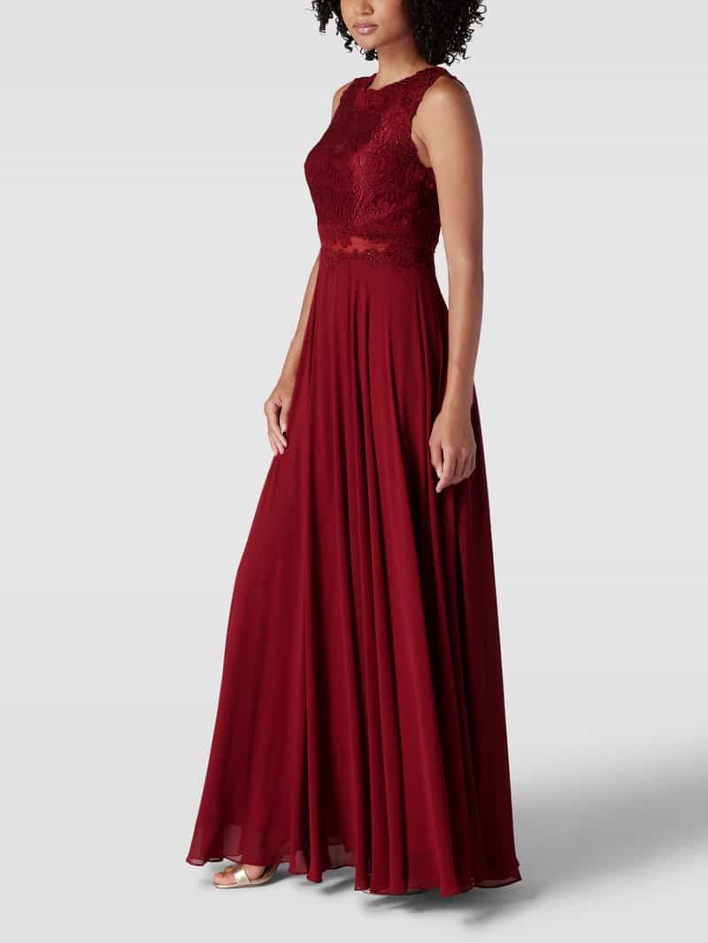 Avondjurk met bloemenborduursels Mascara