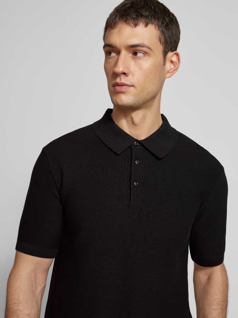 Scotch & Soda Regular fit poloshirt met structuurmotief