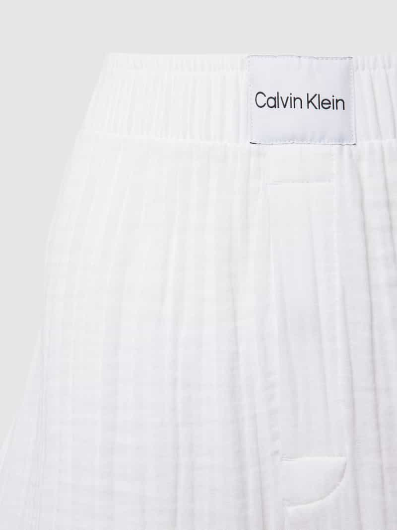 Calvin Klein Underwear Korte flared pyjama met structuurmotief