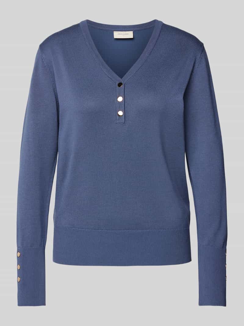 FREE QUENT Gebreide pullover met V-hals model 'Katie'