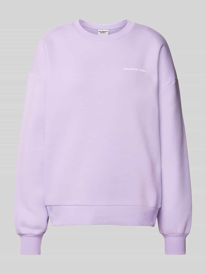 Colourful Rebel Oversized sweatshirt met ribboorden