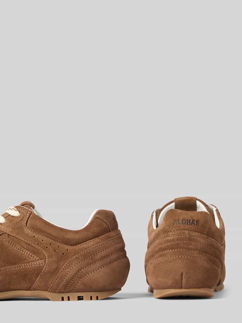 ALOHAS Sneakers met vetersluiting en labeldetail