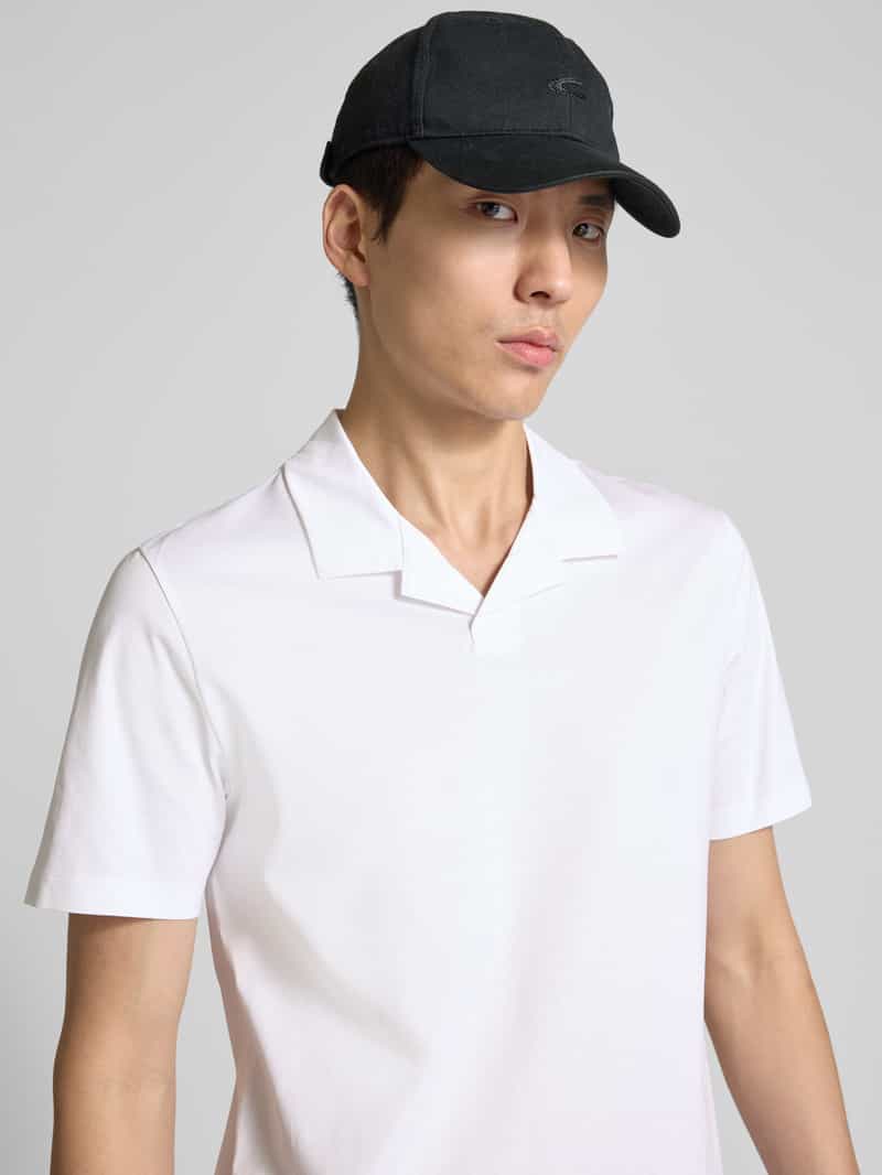 HUGO Poloshirt met V-hals model 'Dimerspolo'