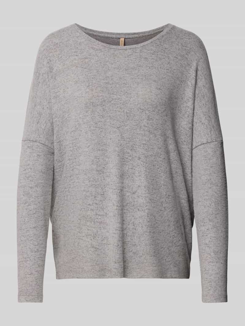 Soyaconcept Sweatshirt met geribde ronde hals model 'Biara'