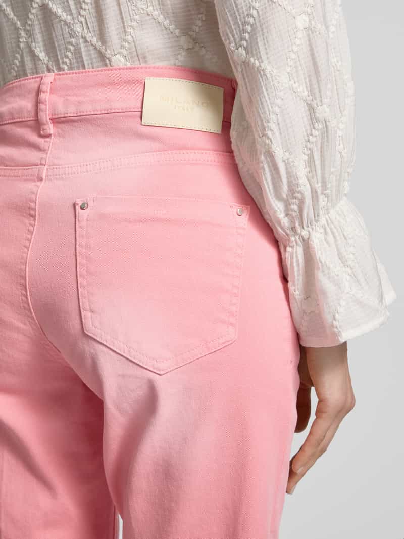 milano italy Straight leg jeans met verkort model