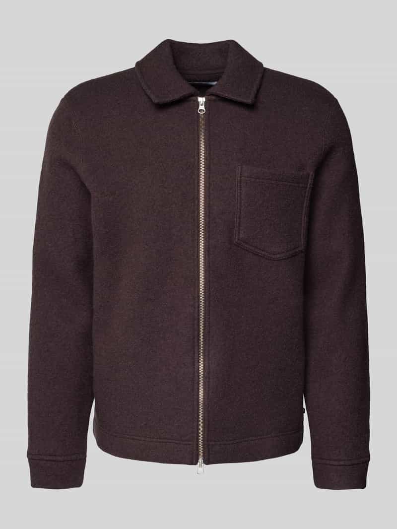 Samsøe Regular fit overhemdjack met tweewegsritssluiting model 'HANNES'