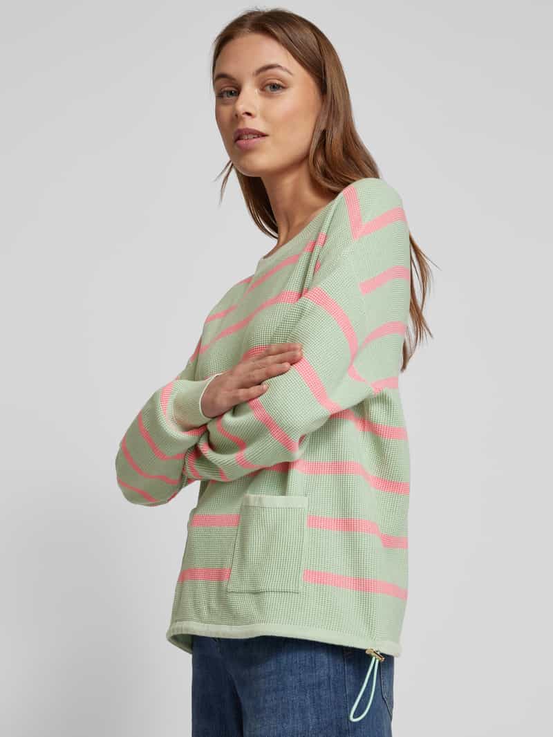 Christian Berg Woman Gebreide pullover met opgestikte zakken